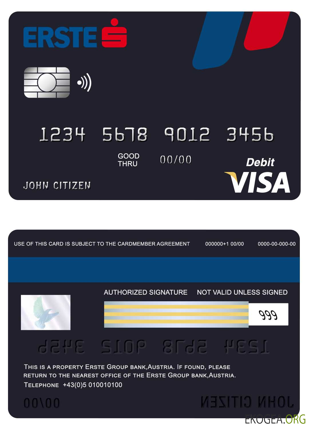 Carte visa bancaire Autriche Erste Group